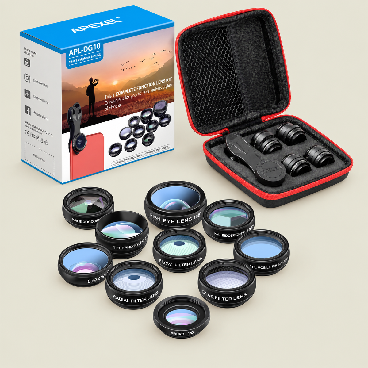 10-in-1 Smartphone Lens Kit for UGC & Content Creation