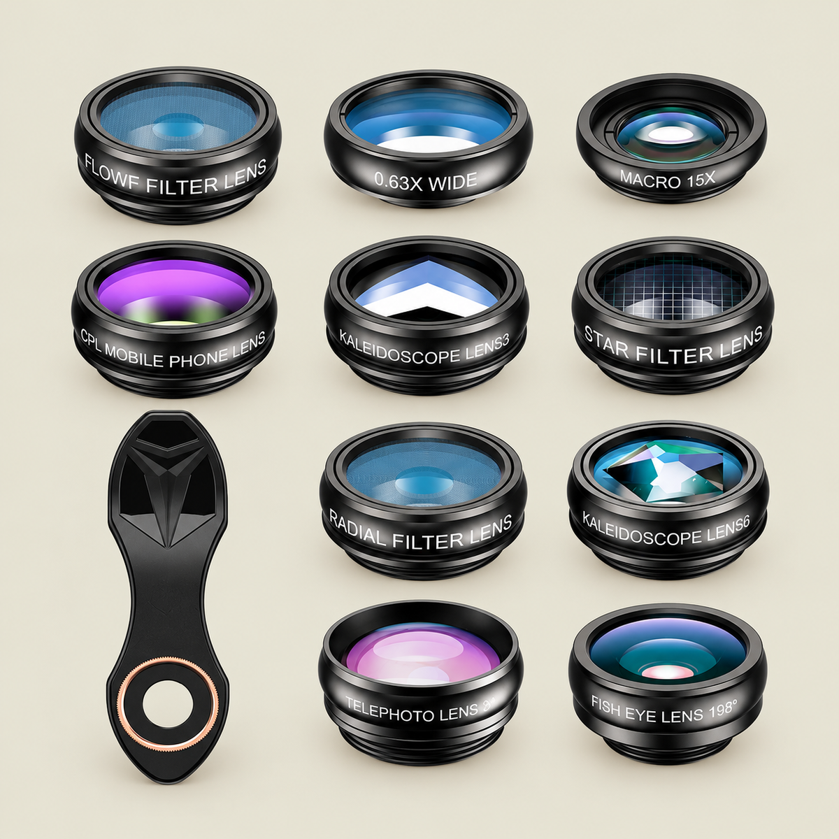 10-in-1 Smartphone Lens Kit for UGC & Content Creation