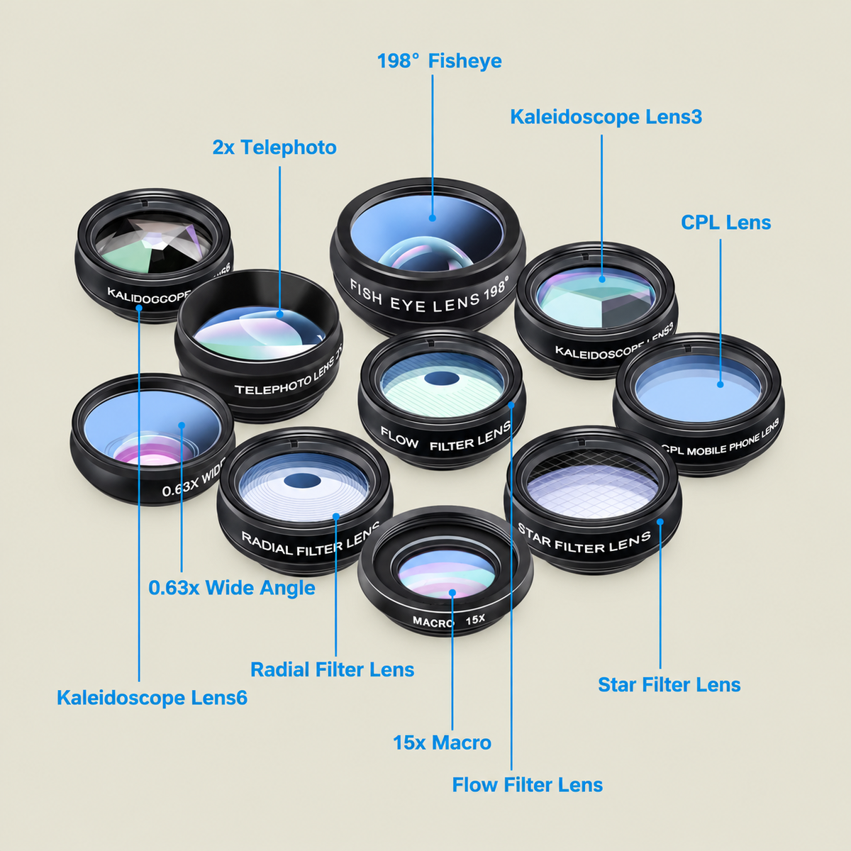 10-in-1 Smartphone Lens Kit for UGC & Content Creation